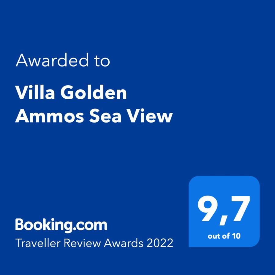 Villa Golden Ammos Sea View Kalamaki  Zewnętrze zdjęcie